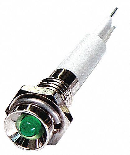 Protruding Panel Light Green 24 V DC