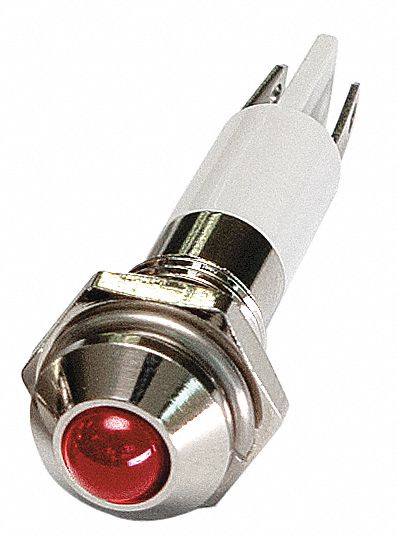 Raised Panel Light Red 24 V DC