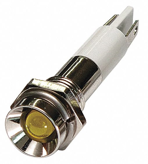 Protruding Panel Light Yellow 12 V DC