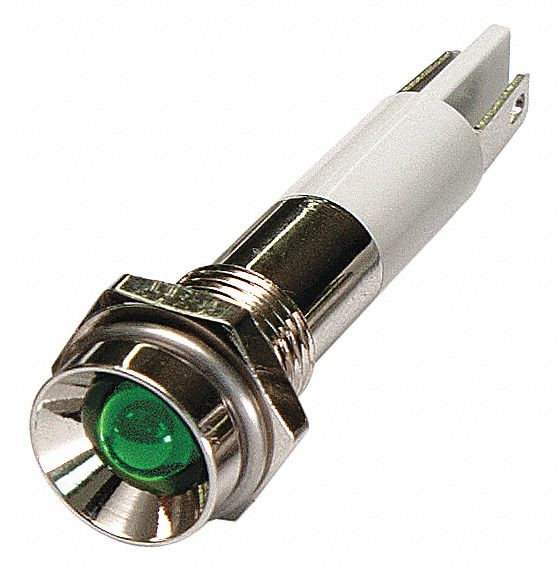 Protruding Panel Light Green 12 V DC