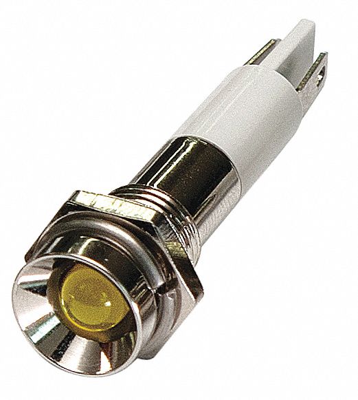 Protruding Panel Light Yellow 110 V AC