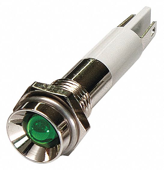 Protruding Panel Light Green 110 V AC