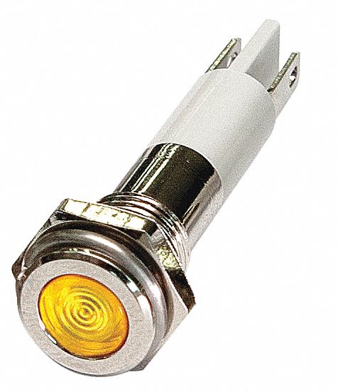 Flush Panel Light Yellow 24 V DC