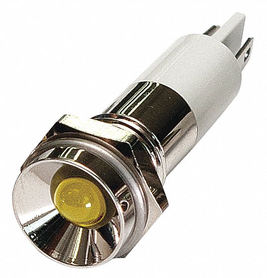 Protruding Panel Light Yellow 12 V DC
