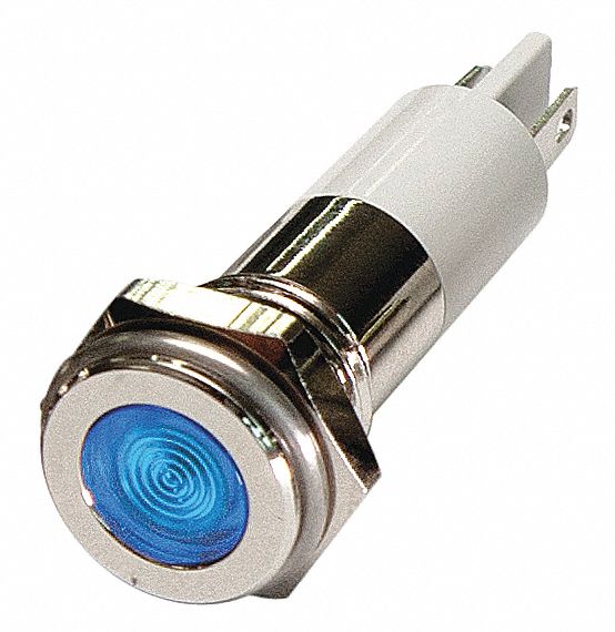 Flush Panel Light Blue 12 V DC