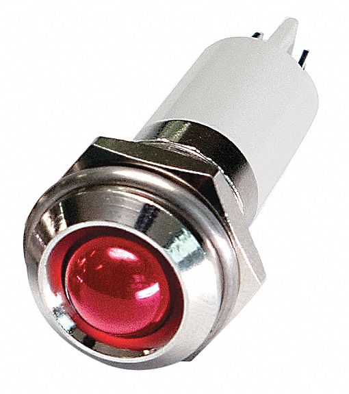 Raised Panel Light Red 12 V DC