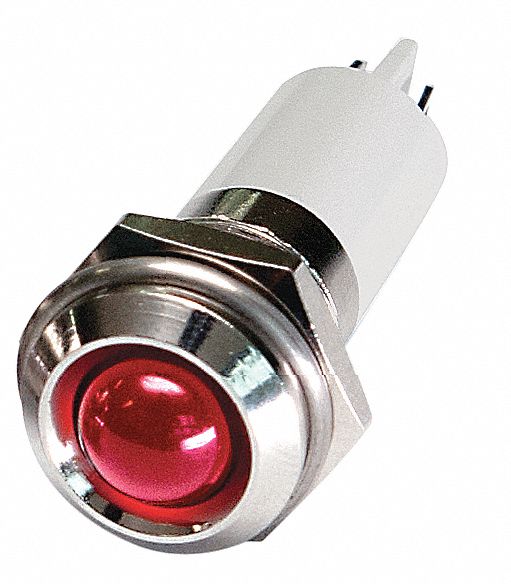 Raised Panel Light Red 24 V DC
