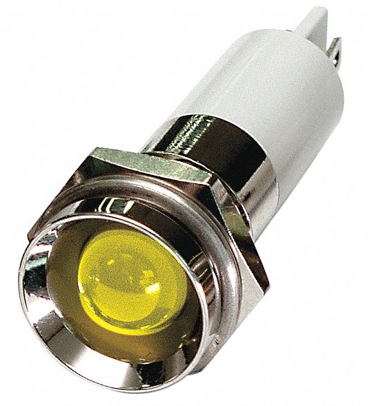 Protruding Panel Light Yellow 12 V DC
