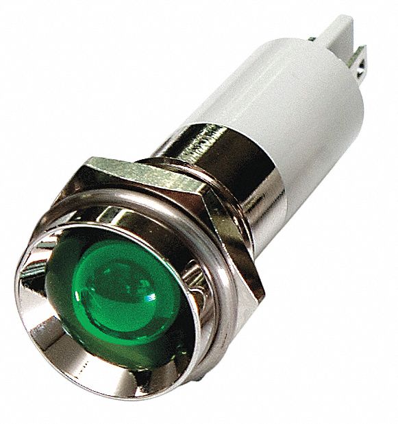 Protruding Panel Light Green 24 V DC
