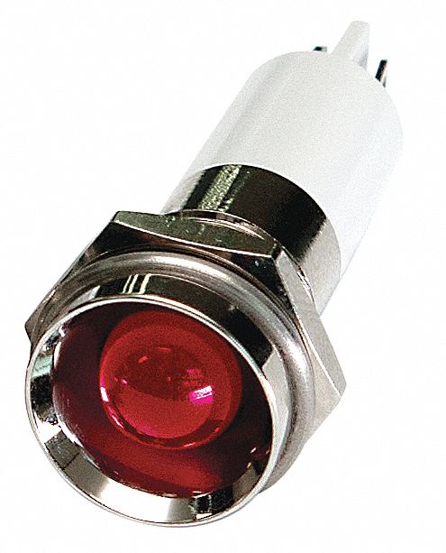 Protruding Panel Light Red 110 V AC
