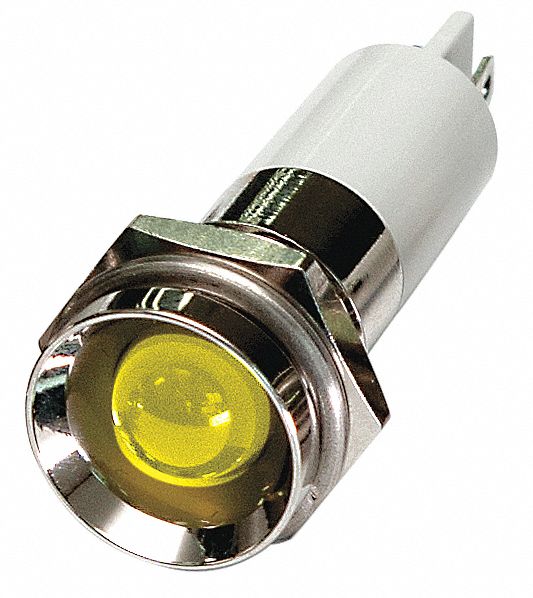 Protruding Panel Light Yellow 110 V AC