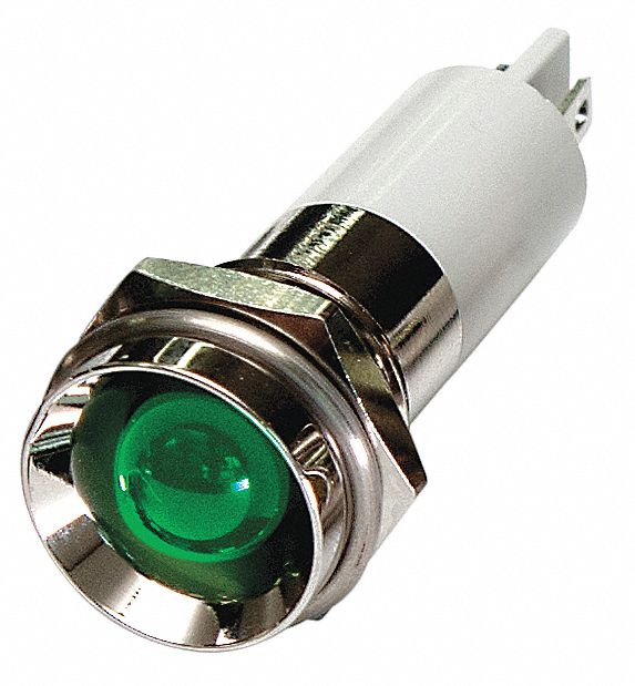 Protruding Panel Light Green 110 V AC
