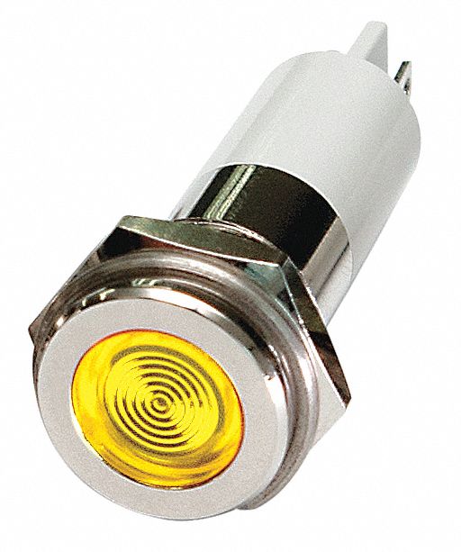 Flush Panel Light Yellow 12 V DC
