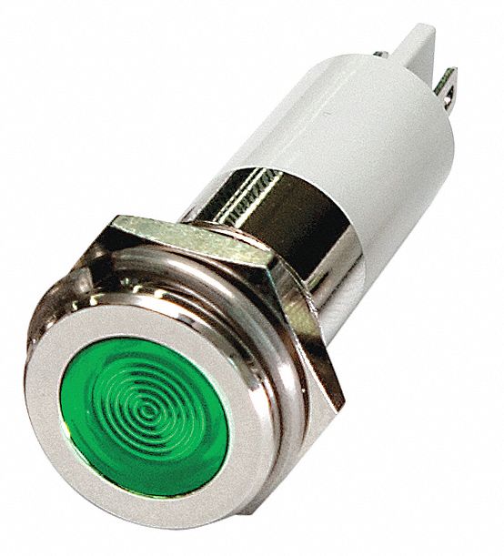 Flush Panel Light Green 12 V DC