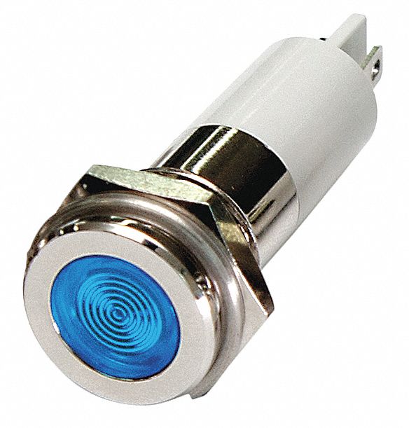 Flush Panel Light Blue 12 V DC