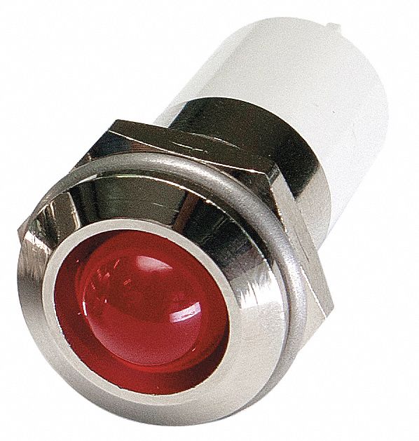 Raised Panel Light Red 24 V DC