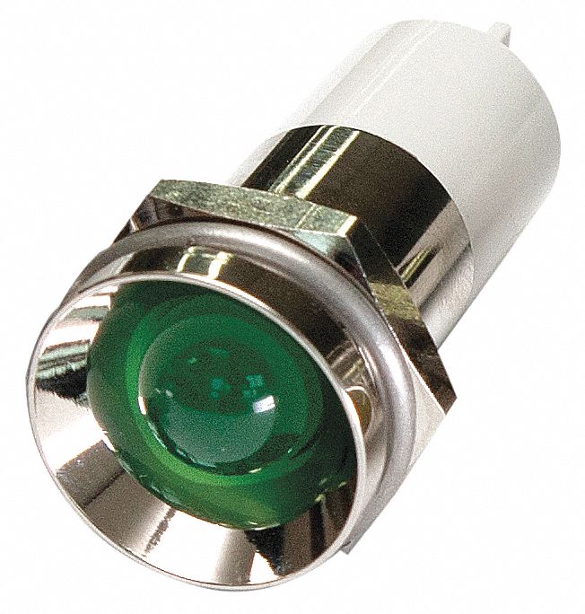 Protruding Panel Light Green 12 V DC