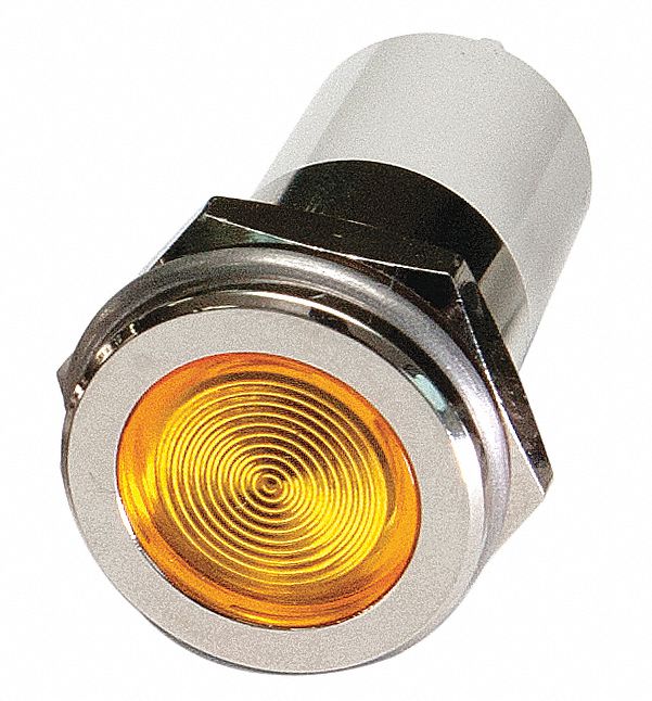 Flush Panel Light Yellow 12 V DC