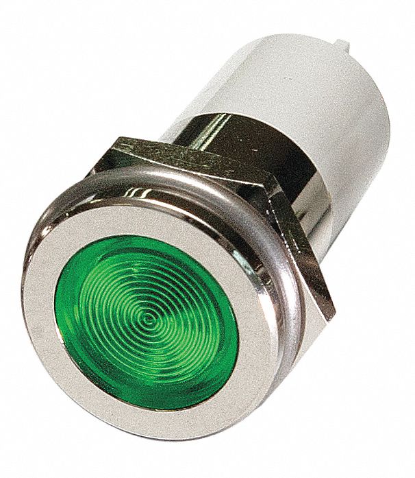 Flush Panel Light Green 12 V DC
