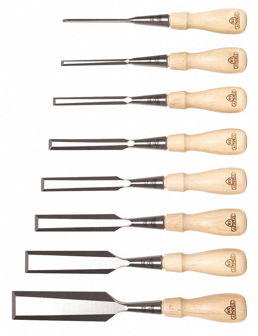 Socket Chisel Set 1/8 to 1-1/4 In 8 Pc