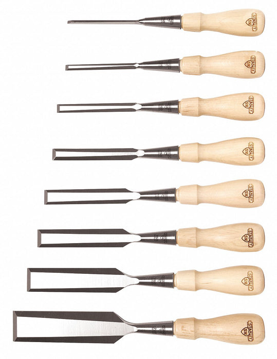 Socket Chisel Set 1/8 to 1-1/4 In 8 Pc
