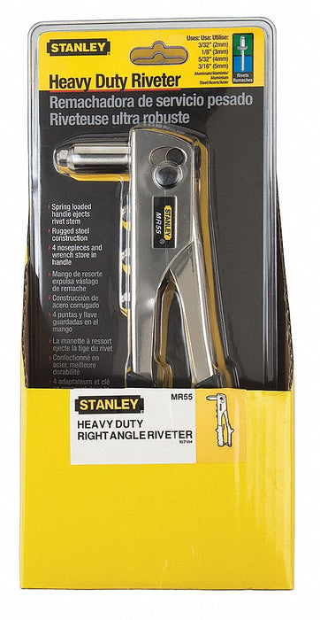 Riveter Right Angle Steel Spring Loaded