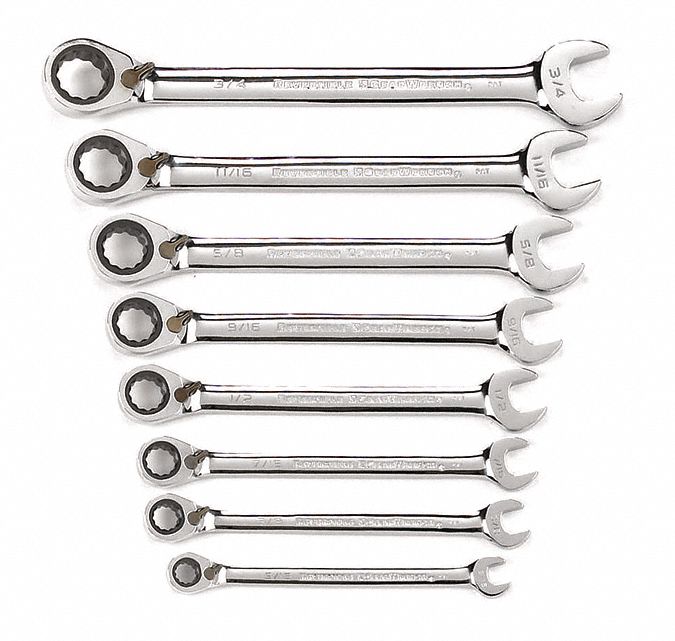 Set Wrench Reverse 8Pc