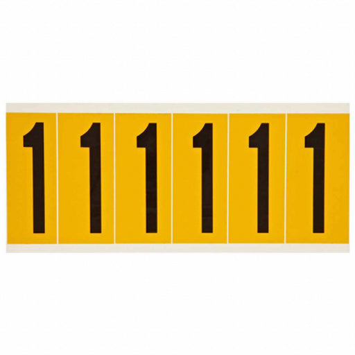 NumberLabel Vinyl 3-1/2inH 1-1/2inW