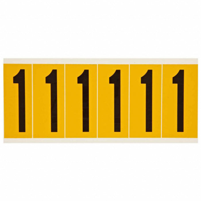 NumberLabel Vinyl 3-1/2inH 1-1/2inW