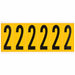 Number Label 2 1-1/2 in W x 3-1/2 in H
