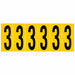 NumberLabel Vinyl 3-1/2inH 1-1/2inW