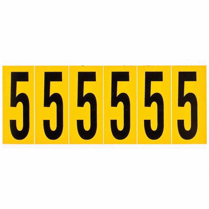 NumberLabel Vinyl 3-1/2inH 1-1/2inW