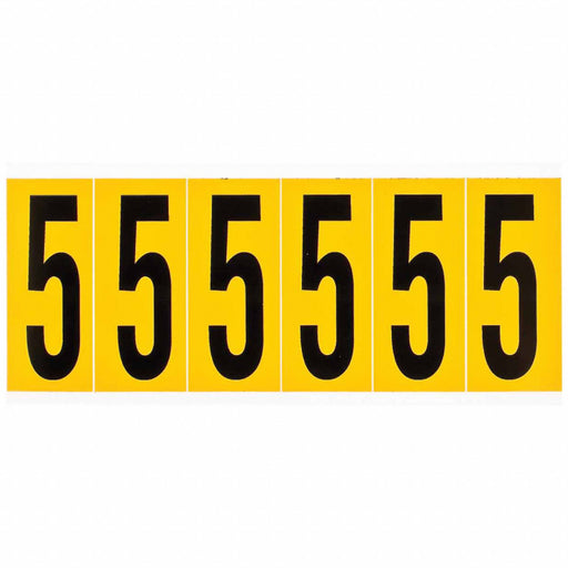 Number Label 5 1-1/2 in W x 3-1/2 in H