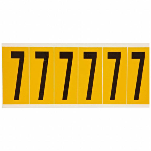 Number Label 7 1-1/2 in W x 3-1/2 in H