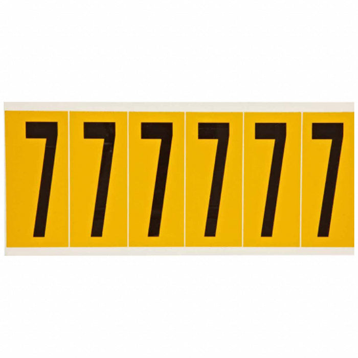 Number Label 7 1-1/2 in W x 3-1/2 in H
