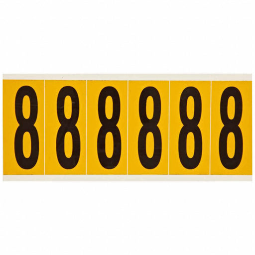 Number Label 8 1-1/2 in W x 3-1/2 in H