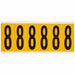 Number Label 8 1-1/2 in W x 3-1/2 in H