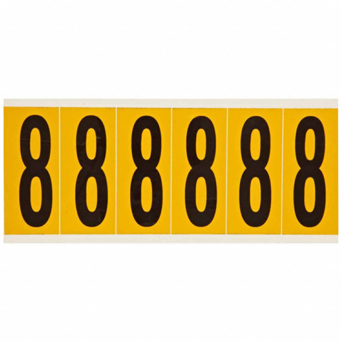 NumberLabel Vinyl 3-1/2inH 1-1/2inW