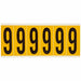 Number Label 9 1-1/2 in W x 3-1/2 in H