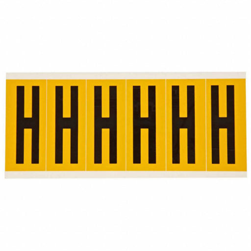 Letter Label H 1-1/2 in W x 3-1/2 in H