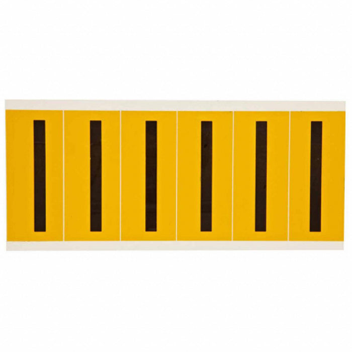 Letter Label I 1-1/2 in W x 3-1/2 in H