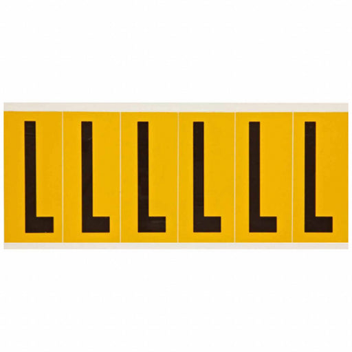 Letter Label L 1-1/2 in W x 3-1/2 in H