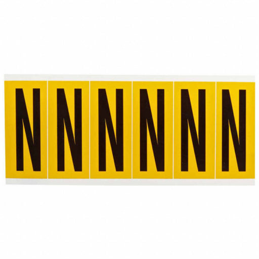Letter Label N 1-1/2 in W x 3-1/2 in H