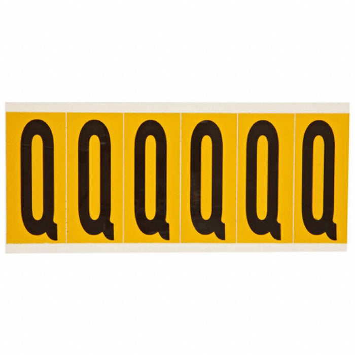 Letter Label Q 1-1/2 in W x 3-1/2 in H