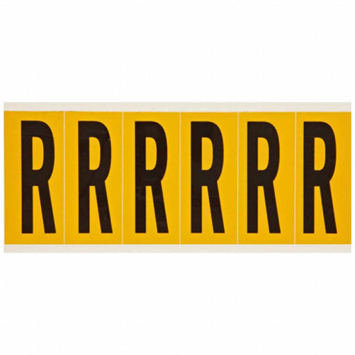 Letter Label R 1-1/2 in W x 3-1/2 in H