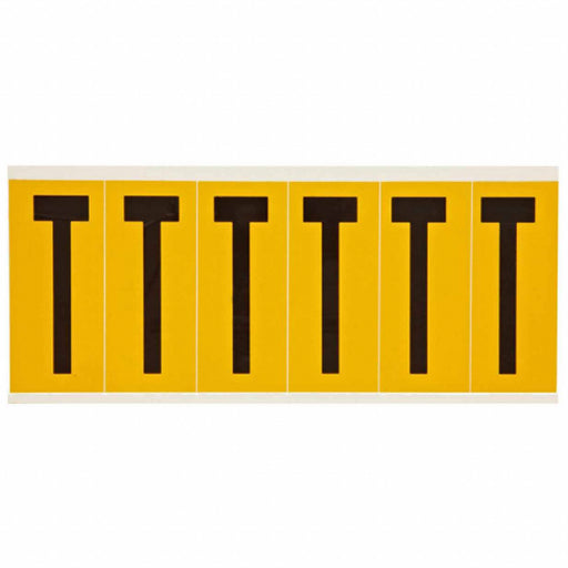 Letter Label T 1-1/2 in W x 3-1/2 in H
