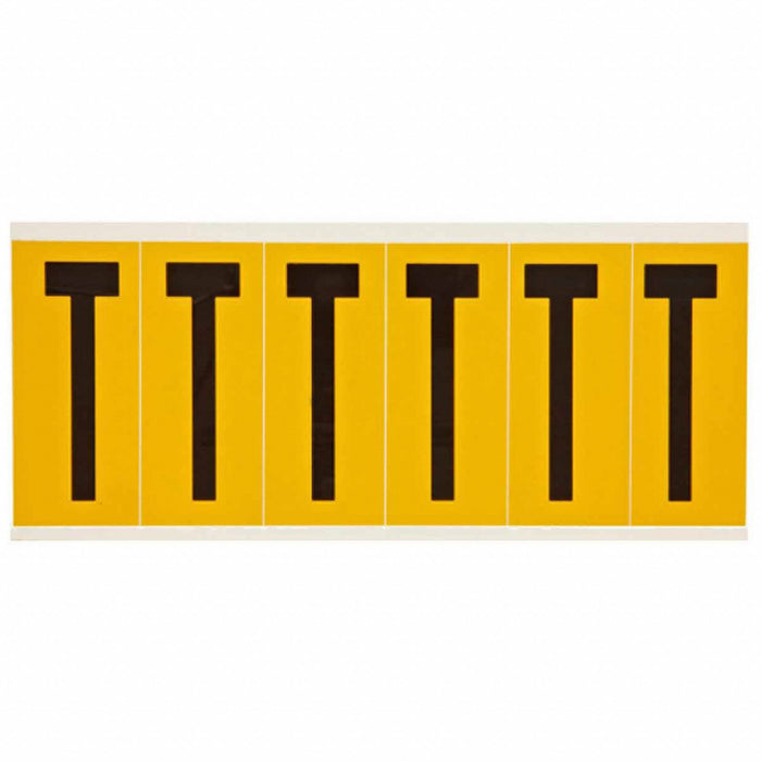 Letter Label T 1-1/2 in W x 3-1/2 in H