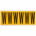 Letter Label W 1-1/2 in W x 3-1/2 in H
