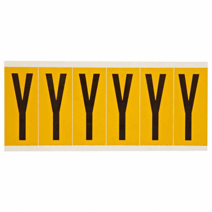 Letter Label Y 1-1/2 in W x 3-1/2 in H