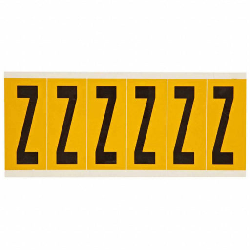 Letter Label Z 1-1/2 in W x 3-1/2 in H